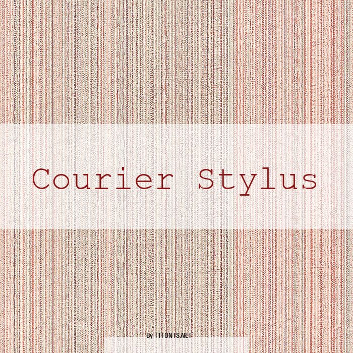 Courier Stylus example
